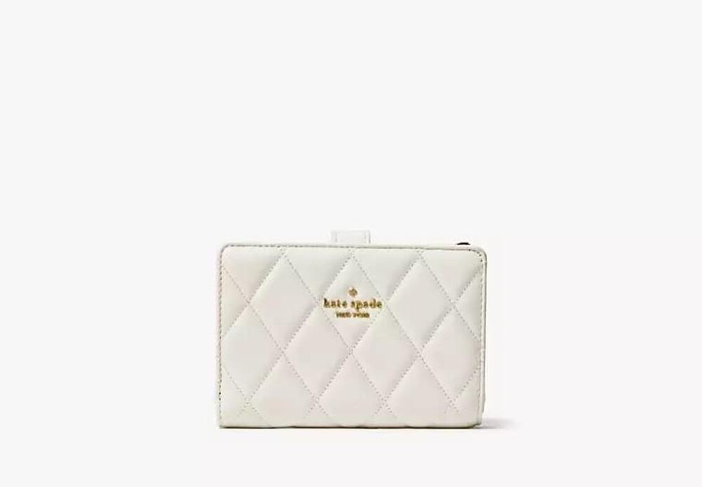 Kate Spade Carey Medium Bifold Wallet, Meringue